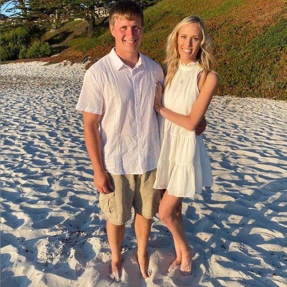 White Ruffle Dress - Picture 3 of 5